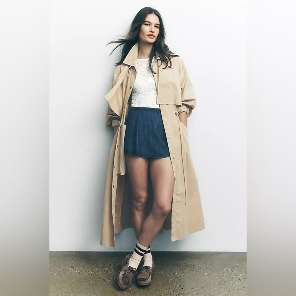 FREE PEOPLE | New with tags Indy trench coat | size medium - Picture 2 of 8